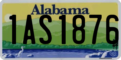 AL license plate 1AS1876
