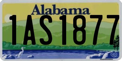 AL license plate 1AS1877