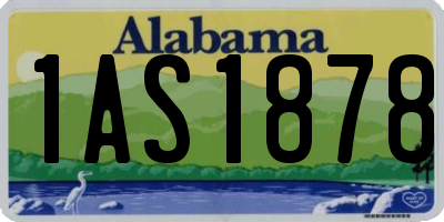 AL license plate 1AS1878