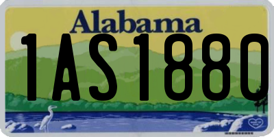 AL license plate 1AS1880
