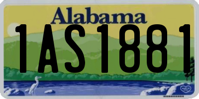 AL license plate 1AS1881