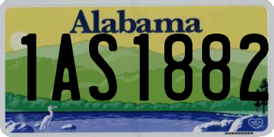 AL license plate 1AS1882