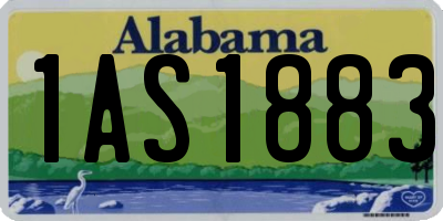AL license plate 1AS1883