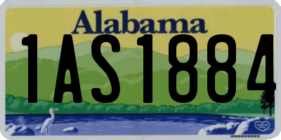 AL license plate 1AS1884