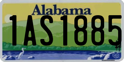AL license plate 1AS1885