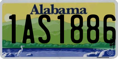 AL license plate 1AS1886