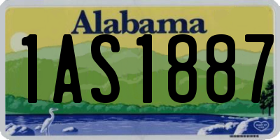 AL license plate 1AS1887