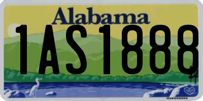 AL license plate 1AS1888