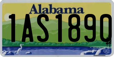 AL license plate 1AS1890