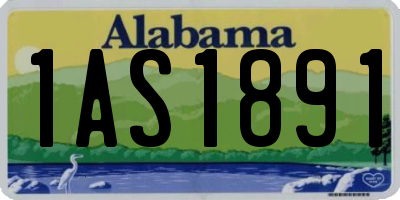 AL license plate 1AS1891