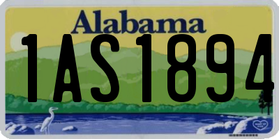 AL license plate 1AS1894