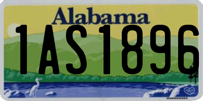 AL license plate 1AS1896