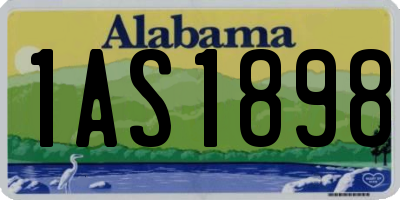 AL license plate 1AS1898