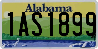 AL license plate 1AS1899