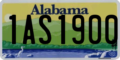AL license plate 1AS1900