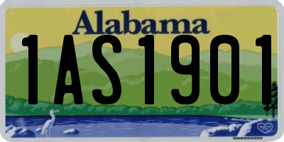 AL license plate 1AS1901