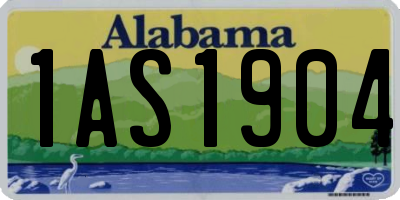 AL license plate 1AS1904