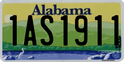 AL license plate 1AS1911