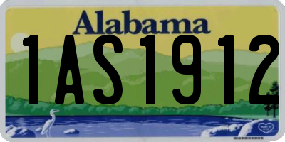 AL license plate 1AS1912