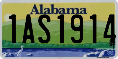 AL license plate 1AS1914