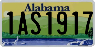 AL license plate 1AS1917