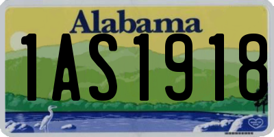 AL license plate 1AS1918
