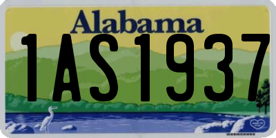 AL license plate 1AS1937
