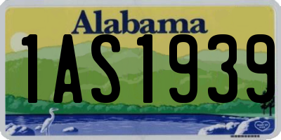AL license plate 1AS1939