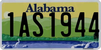 AL license plate 1AS1944