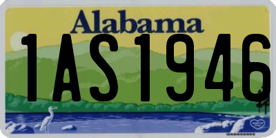AL license plate 1AS1946