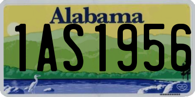AL license plate 1AS1956