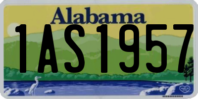 AL license plate 1AS1957