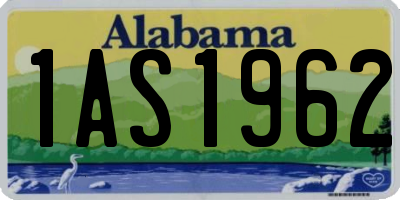 AL license plate 1AS1962