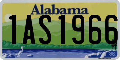 AL license plate 1AS1966