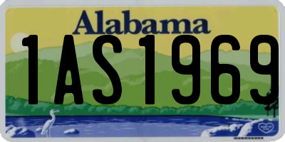 AL license plate 1AS1969