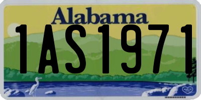 AL license plate 1AS1971