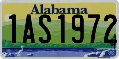 AL license plate 1AS1972