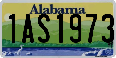 AL license plate 1AS1973