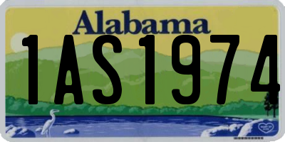 AL license plate 1AS1974