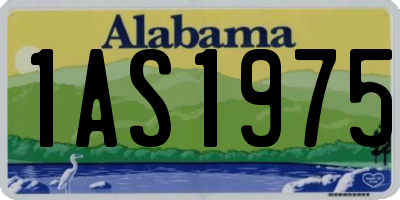 AL license plate 1AS1975