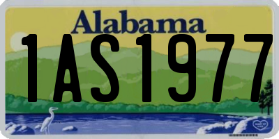 AL license plate 1AS1977