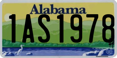 AL license plate 1AS1978