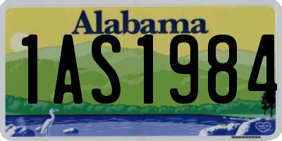 AL license plate 1AS1984