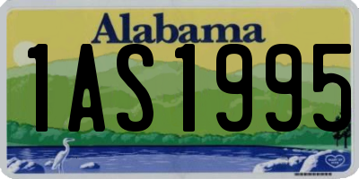 AL license plate 1AS1995