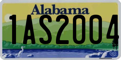 AL license plate 1AS2004