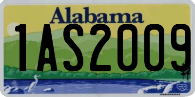 AL license plate 1AS2009