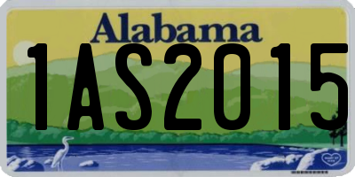 AL license plate 1AS2015