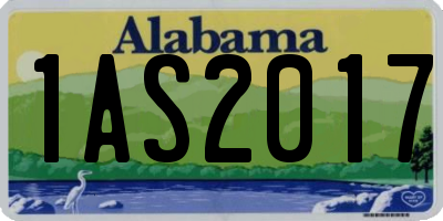 AL license plate 1AS2017