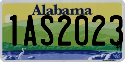 AL license plate 1AS2023