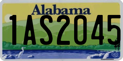 AL license plate 1AS2045